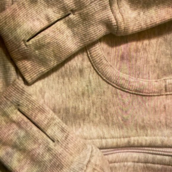 lululemon scuba hoddie light grey sizes 4 - Picture 3 of 4